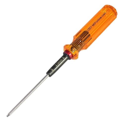 Image of MIP 9240 Metric Ball End Hex Screwdriver RC Tools Kit (2.0mm) – Precision Hexagon Screwdriver for RC Cars, Quadcopter, Helicopter, and FPV Racing Drone Models