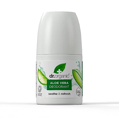 Image of Dr Organic Aloe Vera Deodorant, Aluminium Free, Mens, Womens, Natural, Vegan, Cruelty-Free, Paraben & SLS-Free, Recycled & Recyclable, Organic, 50ml, Packaging may vary