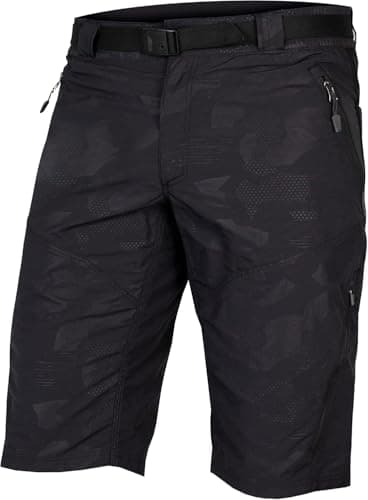 Image of Endura Hummvee Cycling Shorts with Liner | Detatchable Liner | Urban and Trail Shorts | Padded Comfort | Cargo Storage | Clickfast Shorts Solid Black