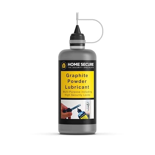 Image of Home Secure™ Graphite Powder Lock Lubricant – Dry Graphite Powder for Door Locks, Padlocks & Cylinders | Non-Oily, Long-Lasting Lock Lubricant for Sticky & Stiff Locks