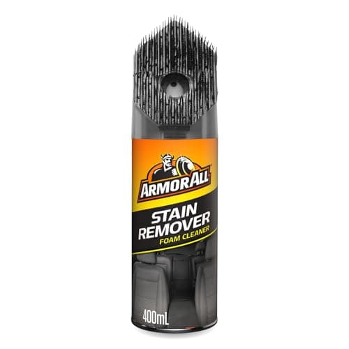 Image of Armor All, Stain Remover Foam Cleaner, Easily Removes Dirt and Stains with its Built-in Brush, Suitable for All Fabric, Vinyl, Rubber and Plastic Surfaces, Ideal for Car Detailing