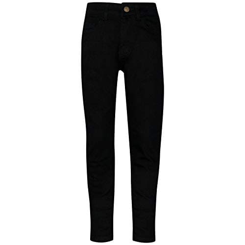 Image of A2Z 4 Kids Girls Skinny Jeans Comfort Stretch Denim Pants - Girls Jeans JN25 Jet Black 13