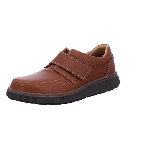 Image of Clarks Un Abode Strap, Men’s Loafers, Brown (Dark Tan Leather), 7 UK (41 EU)