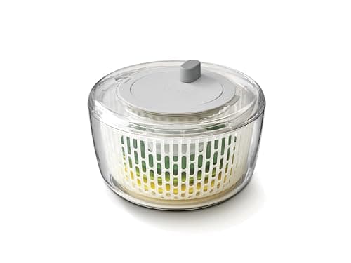 Image of Joseph Joseph Multi-Prep 4-Piece Salad Making Set, Multi-Coloured, salad spinner, spiral cutter, slicer and grater, compact storage, Silver, 2