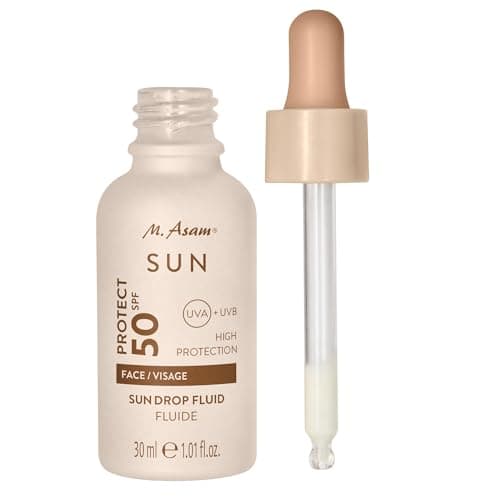 Image of M. Asam SUN Drop Fluid SPF 50 (50ml) - SPF 50 Face Moisturiser With High Sun Protection, Hydrating Face Cream & Sunscreen SPF 50 For Daily Face Care, Lightweight Sun Cream For Smooth Skin