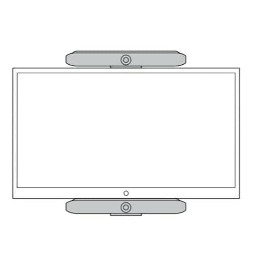 Image of Poly Studio X70 VESA Mount Secure and Stable Fixed Installation - Silver