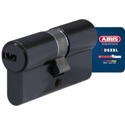 Image of ABUS Profile Cylinder D6XBL 30/30 with Code Card and 5 Keys - 96801 - Black
