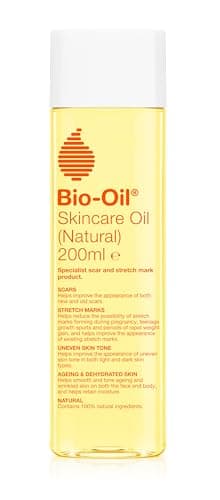 Image of Bio Oil Body Natural Skin Care Oil (200ml) - Firming Skincare That Reduces Appearance Of Stretch Marks & Scars - Grease Free Moisturiser Lotion - With Vitamin E & Vitamin A