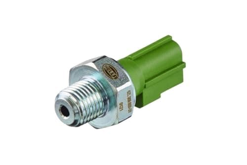 Image of HELLA 6ZL 009 600-081 Oil Pressure Switch - 12V - 1-pin connector - Normally Closed Contact - Colour: Green