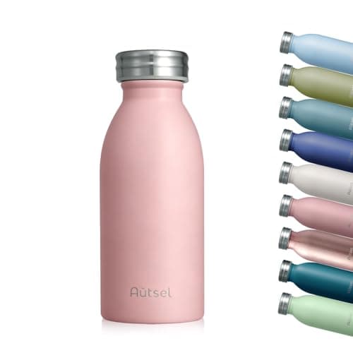Image of Autsel Stainless Steel Water Bottle 350ml Double Walled Vacuum Insulated Metal Water Bottle Leakproof Sports Flask Bottle BPA Free