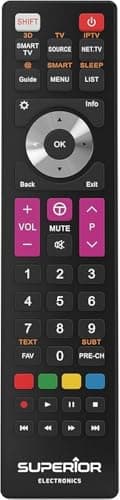 Image of RE-FLIX Replacement Remote Control Suitable for Thomson TVs 29DC222-1 & Similar - TV Remote Control Ready to Use - No Programming