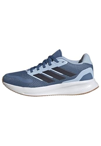 Image of adidas Unisex Kids RUNFALCON 5 Shoes Junior, Dusky Ink/Legend Ink/Glow Blue, 6 UK