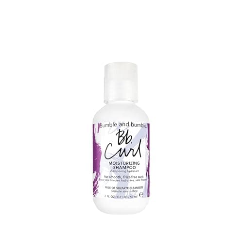Image of Bumble and bumble. Curl Moisturizing Shampoo | For Moisturized Curls | Frizz Control + Color Safe | Coily, Curly, Wavy | With Jojaba, Avocado + Coconut Oil | Standard Size, 60 ml