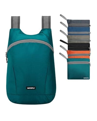 Image of Waterfly Ultralight Foldable Backpack 15L: Small Packable Hiking Daypack Ultra Lightweight Rucksack Sporty Day Pack for Outdoor Sports Travel Shopping Men Women