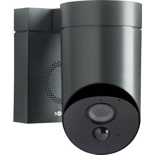 Image of Somfy 2401563A Outdoor HD Camera for Home Security Systems - Smart Device with Integrated App and Simple Installation, Anthracite Grey