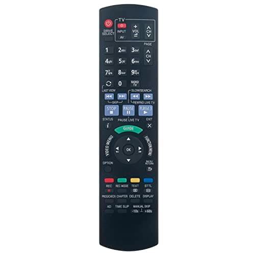 Image of VINABTY Remote Control Replacement N2QAYB001059 Suit for Panasonic DVD Recorder DVD Player DMR-EX97EB DMR-EX97 DMR-EX97EB-K DMREX97EB DMREX97 DMREX97EBK