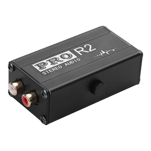 Image of CERRXIAN RCA Ground Loop Noise Isolator,Hum Eliminator,RCA 2 Channel Passive Isolation Transformer,Noise Filter Canceller Eliminates Ground-Loop Hum for Studio, Home or Stage Use