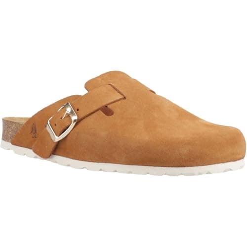 Image of Hush Puppies Bailey Suede Women's Tan Mules - UK 6