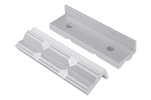 Image of GSR protective vice jaws for bench vice, 100 mm, aluminium prisms with magnetic clamping jaws