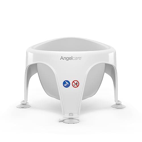 Image of Angelcare - Baby Bath Seat - Soft Touch Support - Water Level Indicator - Fixation by Suction Cups - Grey
