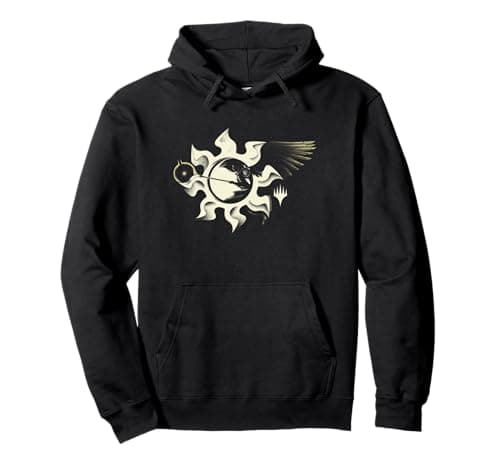 Image of Magic: The Gathering White Mana Enchantment Symbol Poster Pullover Hoodie