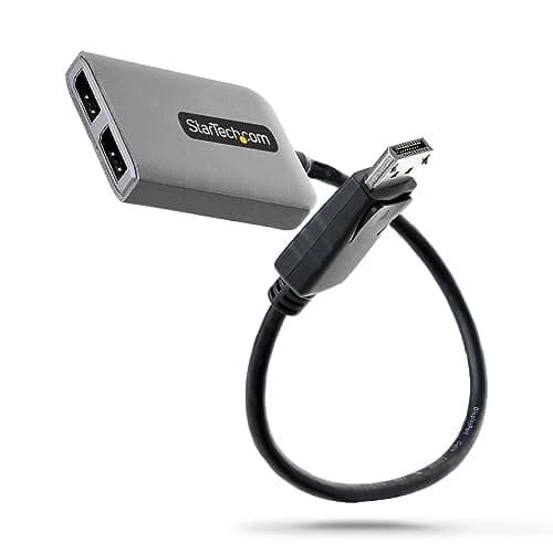 Image of StarTech.com 2-Port DisplayPort 1.4 Splitter, DP to 2x DP Multi-Monitor Adapter, Dual 5K 60Hz MST Hub, Windows Only (no support for macOS/ChromeOS/Linux)