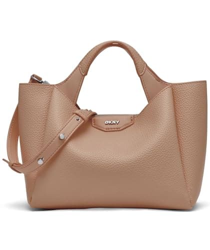 Image of DKNY Willa Mini Satchel, 100% Polyurethane Women, S, cappuccino, Small