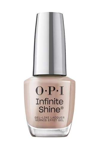 Image of OPI Infinite Shine Nail Polish - It Never Ends - Gel Like & Long Lasting Brown Crème Nail Polish - with Pre-Cured Gel Technology & OPI Pro-Wide Brush (15ml)