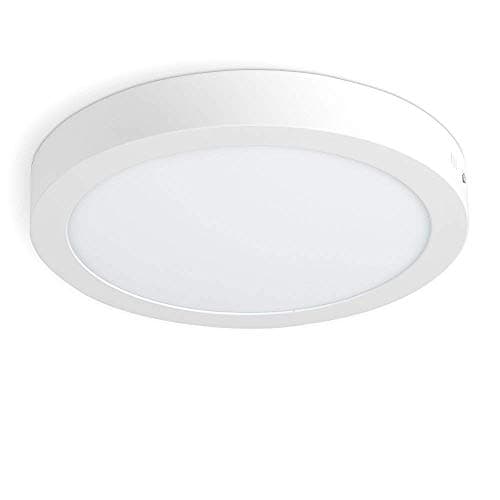 Image of Tech Traders® 18W Surface Mounted LED Panel Light 1450 Lumens, Cool White 6000K Round Ceiling Downlight Lamp with Built-in LED Driver Commercial Quality, Energy Efficient,2-Year Unlimited Warranty