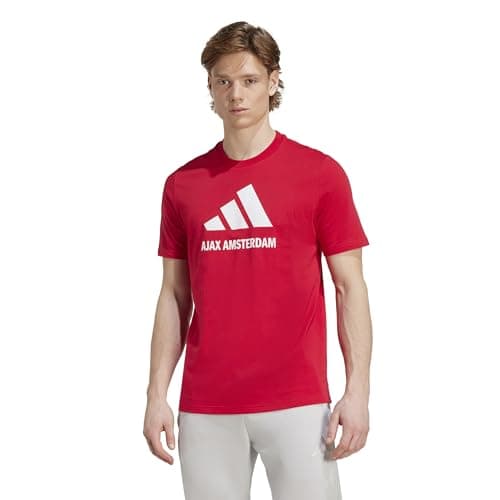 Image of adidas Men's Ajax Amsterdam Seasonal Graphic T-Shirt, Bold Red, XL