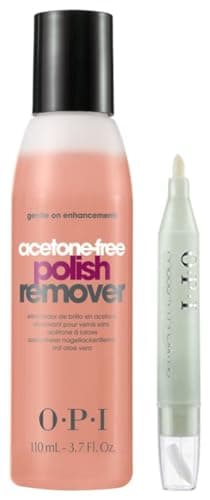Image of OPI Acetone-free Nail Polish Remover, 110 ml & Polish Remover, Corrector Pen, 4 ml