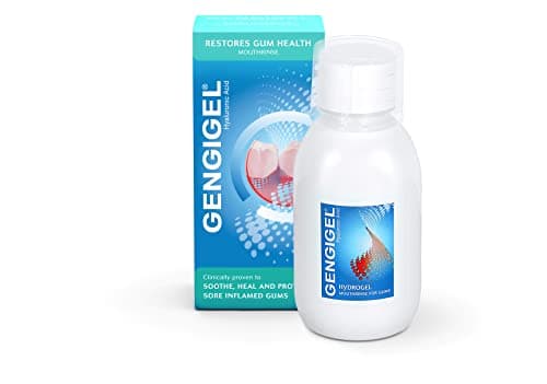 Image of Gengigel Mouthrinse 150ml – Hyaluronic Acid Mouth Ulcer Treatment for Adults, Gum Repair & Gum Disease Support, Oral Rinse for Bleeding Gums, Gingivitis & Mouth Ulcers