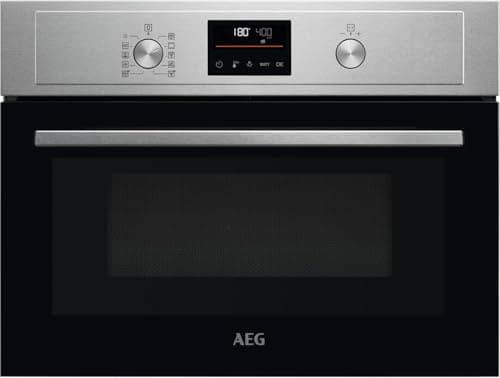 Image of AEG 8000 Series Combi Microwave and Oven, KMX365060M, 43L, Fast Heat-Up, Convection & Microwave, Stainless Steel, Anti-fingerprint, Grill, LED Display, Defrost, Pizza Setting, Child Lock