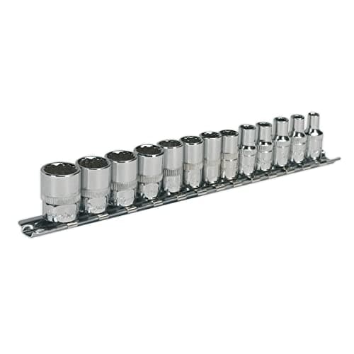 Image of Sealey AK2680 13pc 1/4"Sq Drive 12pt WallDrive® Socket Set