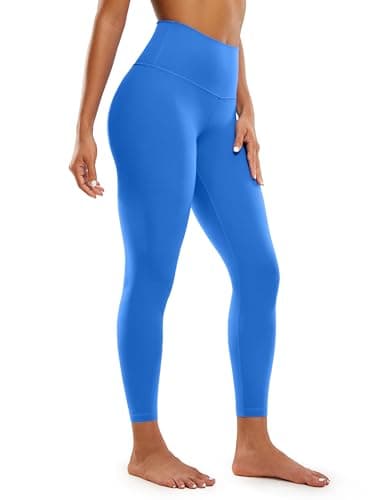 Image of CRZ YOGA Women's Butterluxe Yoga Leggings 25'' - High Waisted Workout Gym Leggings Buttery Soft Yoga Pants Sparkle Blue 12