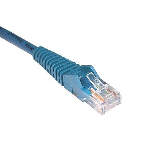 Image of Tripp Lite Cat5e 350MHz Snagless Molded Patch Cable (RJ45 M/M) - Blue, 40-ft.(N001-040-BL)