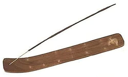 Image of ACCURATE Wooden Incense Stick Holder Ash Catcher with Brass inlay (1)
