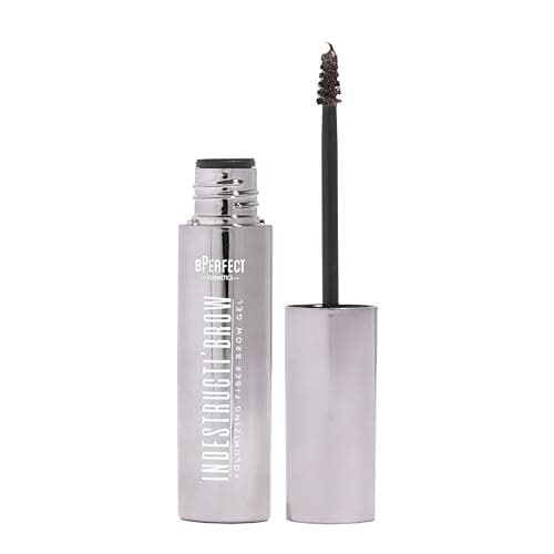 Image of BPerfect Indestructi’Brow – Brow Fiber Gel Mascara with Sweat-Proof Microfibres for Volume, Hold & Colour – Dark Brown (For Warm Blonde to Dark Brown Hair), 8ml