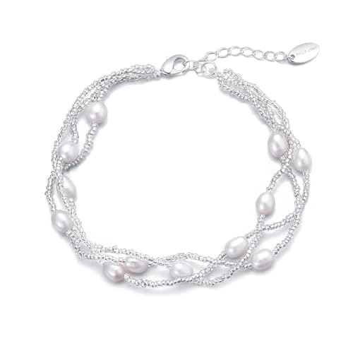 Image of Philip Jones Multi Strand Freshwater Pearl Bracelet