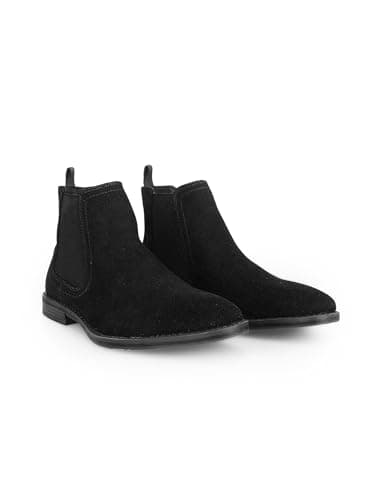 Image of Thomas Crick Griffin Men's Chelsea Boots, Suede Leather Formal Ankle Boots for Men
