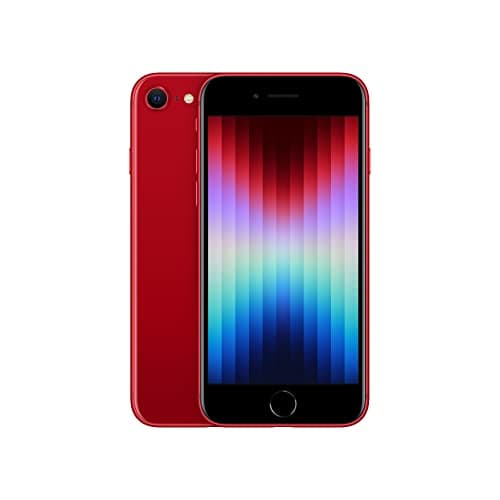 Image of Apple iPhone SE 3rd Gen, 64GB, RED (Renewed)