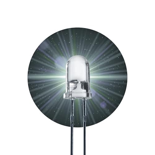 Image of Lumetheus LEDs 5 mm Colour white Extra Super Bright 25.000 mcd 25 pieces 2-3 Volts 2 Pin Light Emitting LED Diode