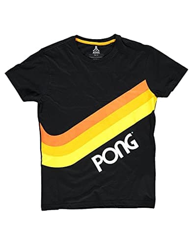 Image of Atari - Pong Wave Stripe Men's T-Shirt (m) Black
