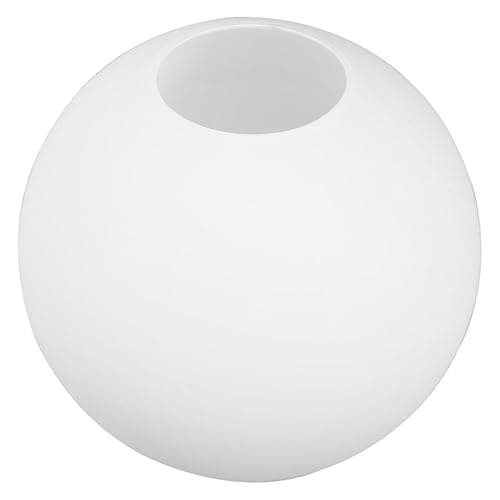 Image of Lurrose Frosted Glass Globe Lamp Shade Replacement 5.4 Inch Round Matte White Lampshade Cover for Pendant Ceiling Wall Light Fixtures Indoor Lighting