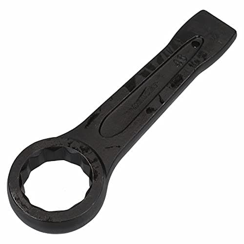 Image of TOP-VIGOR 36 mm Slogging Ring Spanner Striking Straight Handle Box End Wrench Metric Single Ring Flat Spanner Slogging Wrenches for Various Hex Head Bolt