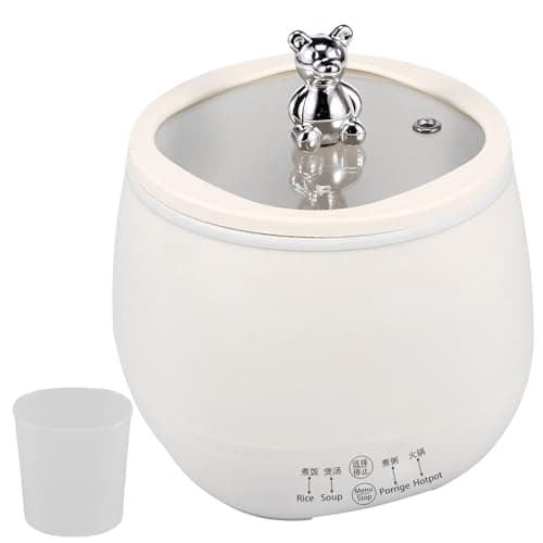 Image of 1.8L Electric Rice Cooker, 18 Minutes Fast Cooking Rice Cooker for 1-6 People, with Keep Warm Function, Automatic Cooking, Non-Stick Inner Pot, Measuring Cup for Home Cooking(White)