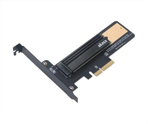 Image of Akasa AK-PCCM2P-02 M.2 Internal Interface Card and Adapter - Interface Cards and Adapters (PCIe, M.2, PCIe 2.0, Black, Gold, PC, Passive)