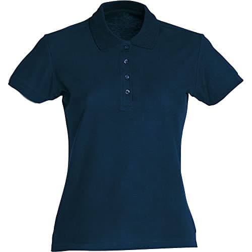 Image of Clique Womens Ladies Short-Sleeved Turn Down Collar Polo Shirt, Dark Navy, L