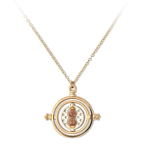 Image of Official Harry Potter Kids Gold Tone Time Turner Pendant Adjustable Chain Necklace
