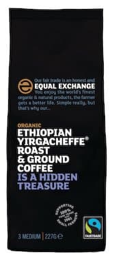 Image of Equal Exchange Ethiopian Yirgacheffe Roast & Ground Coffee 227g